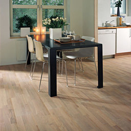 Kahrs Sorrento Oak Engineered 3-Strip Wood Flooring, White, Matt Lacquered, 200x15x2423 mm